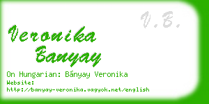 veronika banyay business card
