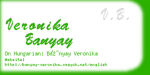 veronika banyay business card